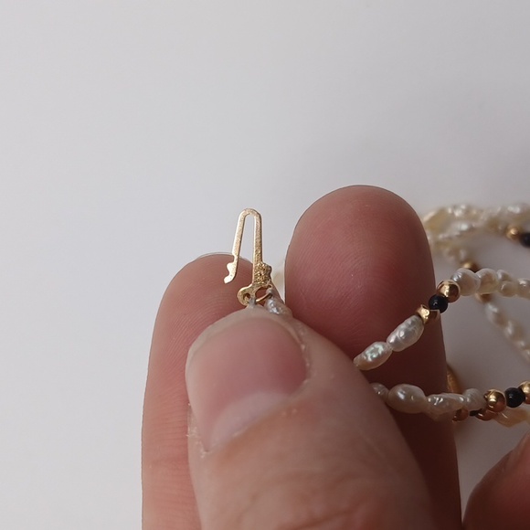 World Pearl Company 14K Rice Pearl Beaded Multistrand Bracelet - Picture 4 of 7